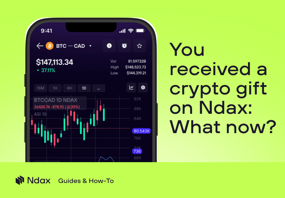 You received a crypto gift on Ndax: What now?