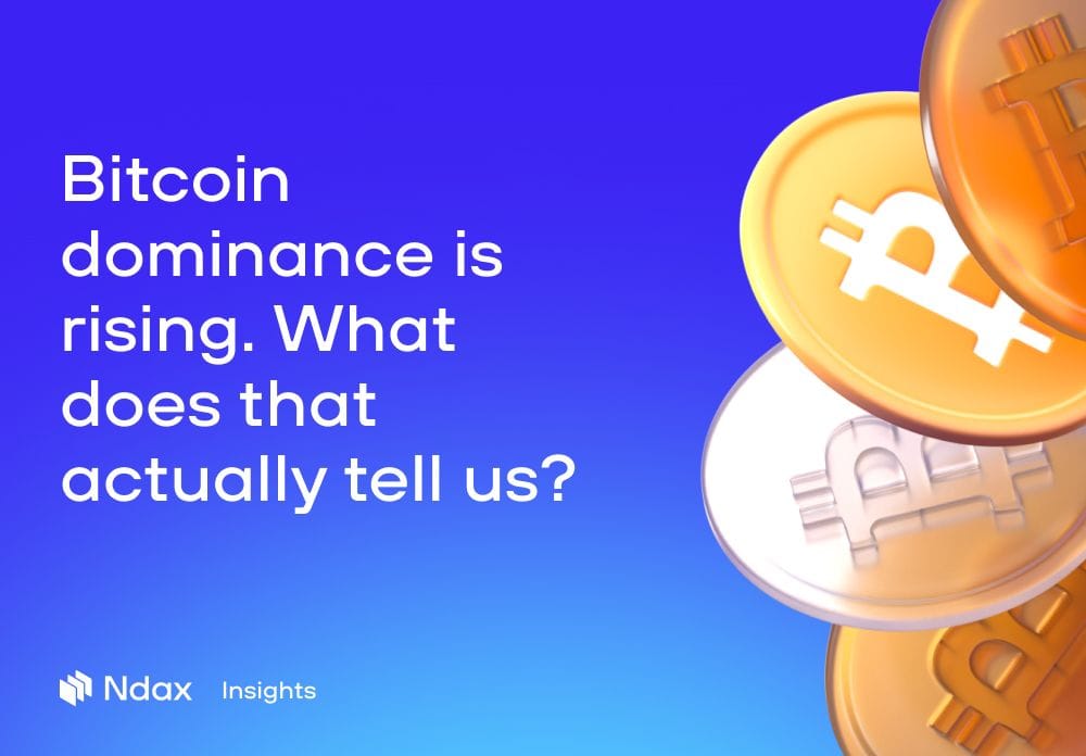 Bitcoin dominance is rising. What does that actually tell us?