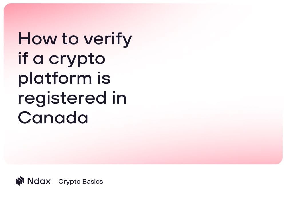 How to verify if a crypto platform is registered in Canada
