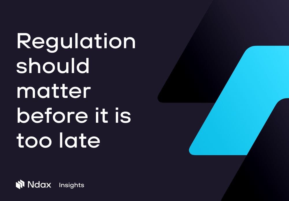 Regulation should matter before it is too late